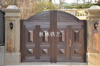 铜艺庭院门