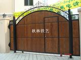 铁艺塑木门