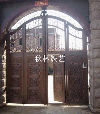 铜艺庭院门